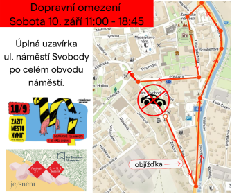 DOPRAVNÍ OMEZENÍ NA NÁM. SVOBODY