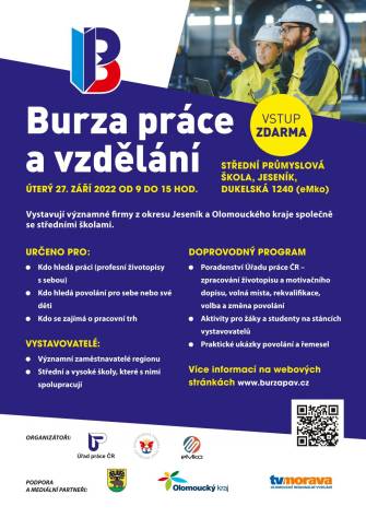 BURZA PRÁCE A VZDĚLÁNÍ 2022
