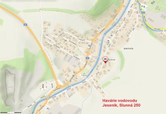 HAVÁRIE VODOVODU NA ULICI SLUNNÁ