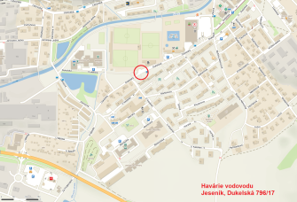 HAVÁRIE VODOVODU NA DUKELSKÉ ULICI
