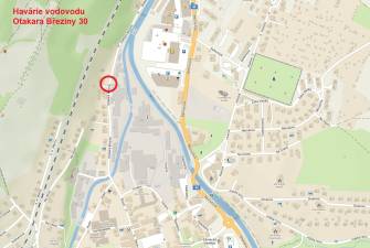HAVÁRIE VODOVODU NA ULICI O. BŘEZINY