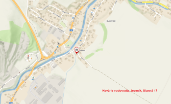 HAVÁRIE VODOVODU NA ULICI SLUNNÁ