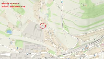 HAVÁRIE VODOVODU NA ULICI KALVODOVA