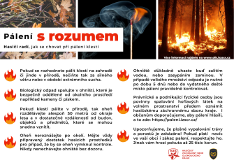 HASIČI RADÍ: PÁLENÍ KLESTÍ NAHLASTE PŘES WEB