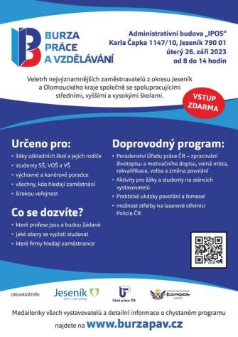 BURZA PRÁCE A VZDĚLÁNÍ 2023