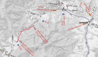 UZAVÍRKA SILNICE V ÚSEKU OBCÍ LIPOVÁ-LÁZNĚ – RAMZOVÁ – OSTRUŽNÁ