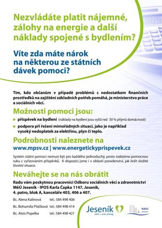 POMOC PŘI NEDOSTATKU FINANČNÍCH PROSTŘEDKŮ NA ZAJIŠTĚNÍ ZÁKLADNÍCH POTŘEB