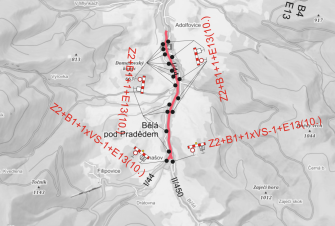 UZAVÍRKA V OBCI BĚLÁ POD PRADĚDEM