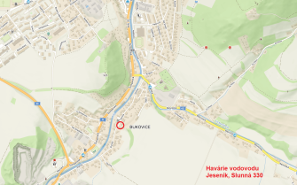 UZAVŘENÍ KOMUNIKACE KVŮLI HAVÁRII VODOVODU NA SLUNNÉ