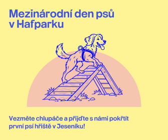 PŘIJĎTE S NÁMI OTEVŘÍT PRVNÍ PSÍ HŘIŠTĚ V JESENÍKU