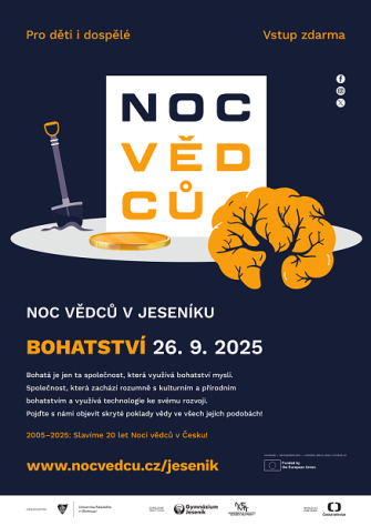 CELÝ JESENÍK NEPŮJDE DÍKY VĚDĚ SPÁT. PREMIÉROVÁ NOC VĚDCŮ NABÍDNE ZÁBAVNÝ PROGRAM PRO DĚTI I DOSPĚLÉ