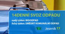 PRAVIDELNÝ SVOZ SMĚSNÉHO KOMUNÁLNÍHO ODPADU A BIOODPADŮ