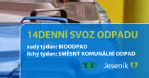 PRAVIDELNÝ „LETNÍ“ SVOZ SMĚSNÉHO KOMUNÁLNÍHO ODPADU A BIOODPADŮ