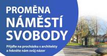 POZVÁNKA NA SETKÁNÍ K BUDOUCNOSTI NÁMĚSTÍ SVOBODY