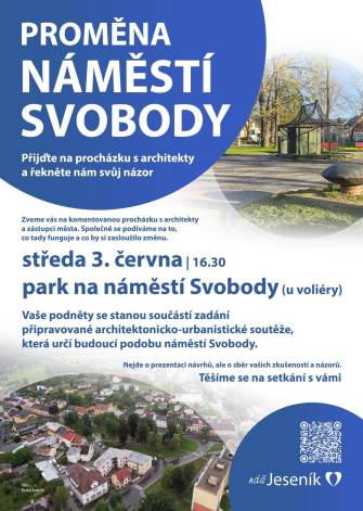 POZVÁNKA NA SETKÁNÍ K BUDOUCNOSTI NÁMĚSTÍ SVOBODY