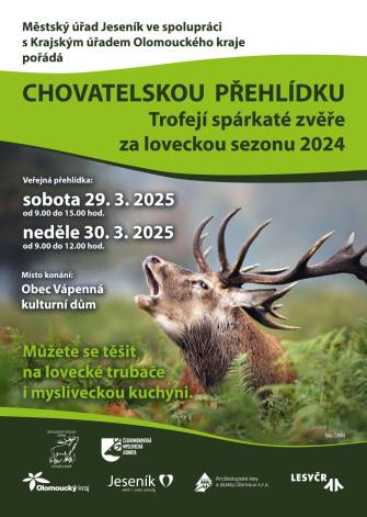 CHOVATELSKÁ PŘEHLÍDKA TROFEJÍ SPÁRKATÉ ZVĚŘE LÁKÁ I NA MYSLIVECKOU KUCHYNI