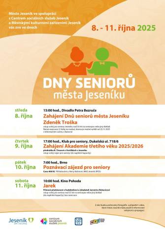 POZVÁNKA NA DNY SENIORŮ MĚSTA JESENÍKU 2025