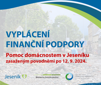 VYPLÁCENÍ FINANČNÍ POMOCI DOMÁCNOSTEM PO POVODNI 2024