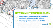 NÁVRH ZMĚNY ÚZEMNÍHO PLÁNU JE K NAHLÉDNUTÍ, V LEDNU PROBĚHNE VEŘEJNÉ PROJEDNÁNÍ
