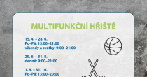MULTIFUNKČNÍ HŘIŠTĚ ZAHÁJILO LETNÍ PROVOZ