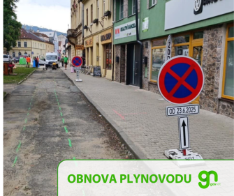 AKTUALIZACE: OPRAVY PLYNOVODU SPOLEČNOSTI GASNET