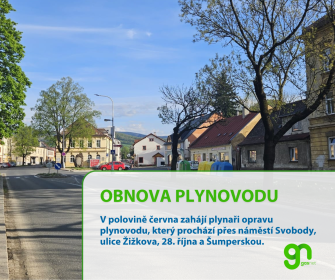 OPRAVY PLYNOVODU SPOLEČNOSTI GASNET