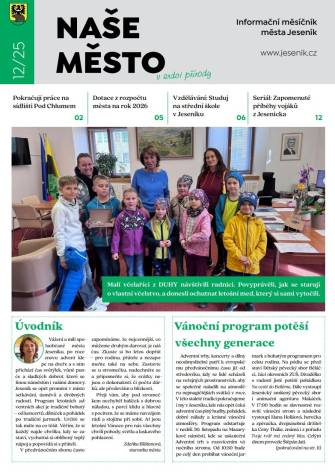 VYŠLO PROSINCOVÉ ČÍSLO MĚSÍČNÍKU NAŠE MĚSTO