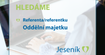 MĚSTO JESENÍK HLEDÁ REFERENTA/REFERENTKU ODDĚLENÍ MAJETKU
