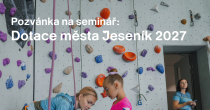 POZVÁNKA NA SEMINÁŘ: DOTAČNÍ PROGRAMY MĚSTA PRO ROK 2027