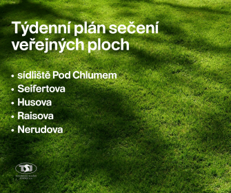 SEČENÍ VEŘEJNÉ ZELENĚ V TÝDNU DO 14. SRPNA