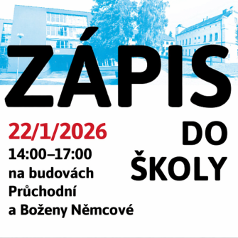 ZÁPIS DO 1. TŘÍD PRO ŠKOLNÍ ROK 2026/2027